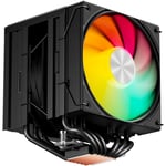 ARGB Refroidisseur CPU,Dual Tower 6 Heat Pipes CPU Cooler,120MM RGB Ventilateur PC,Sans Enlever le Ventilateur pour l'installer,CPU Cooler,pour Ventirad AM4 AM5/Intel 2011/2066,UE2KC6