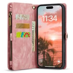 CaseMe mobildeksel 008 8-kort iPhone 16 - Rosa