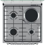 Cuisinière Mixte 60 cm Hotpoint HS68M8PCX/FR