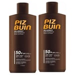 Piz Buin Allergy Sensitive Skin Sun Lotion SPF50+ 200ml X 2/ 400ML