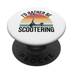 Scooter Electric Retro Vintage Street Stunt E-Scooter Tricks PopSockets Adhesive PopGrip