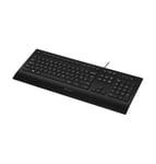 Logitech K280e Pro Wired Business Keyboard, QWERTZ German Layout - Black Schwarz