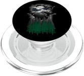 Halloween Midnight Forest Crows Full Moon Mystical Nature PopSockets PopGrip for MagSafe