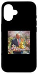 iPhone 16 Trump Easter Bunny Eggs Funny Patriotic Easter Celebration Case