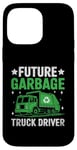 Coque pour iPhone 14 Pro Max Future Garbage Truck Driver Déchets Collecteur de déchets Sanitation