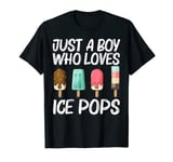 Cute Ice Pop Gift For Boys Kids Ice Cream Frozen Food Lovers T-Shirt