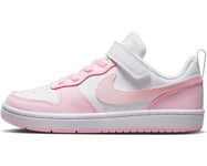 Nike Garçon Court Borough Low Recraft (GS), White Pink Foam, 38 EU