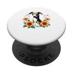 Sunflowers Italian Greyhound Italian Sighthound Iggy PopSockets PopGrip Adhésif