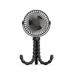 Portable Stroller Fan Hand USB Electric Fan Small Folding Rechargeable Fans1665