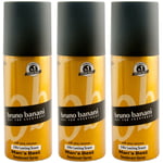 Bruno Banani Deodorant Spray Man`S Best 3 X 150ml 24H Lasting Scent -with Spicy