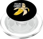 Jeu de mots amusant à la banane Peeling Good PopSockets PopGrip pour MagSafe