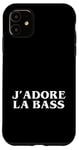 Coque pour iPhone 11 J'adore la basse