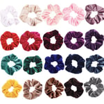 Stora Velvet hair Scrunchies, hårsnoddar , hårband , Hair bands Baby rosa