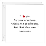 Funny Naughty Birthday Card Valentines Day Card Anniversary Card Him Boyfriend