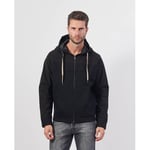 Sweat-shirt BOSS  Sweat homme  noir entièrement zippé à capuche