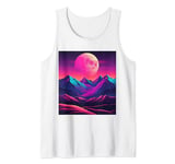 Moon rising over the mountains Tank Top