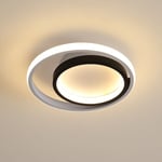 Goeco - Plafonnier Led 28W 3300lm, Lampe de Plafond Rond Moderne, Luminaire Plafonnier, pour Cuisine, Salon, Chambre, Salle à Manger 3000K Lumière