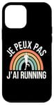 Coque pour iPhone 12 mini humour Je Peux Pas J'Ai Running hommes