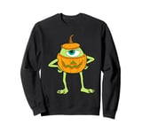 Monsters Inc Mike Halloween Pumpkin Sweatshirt