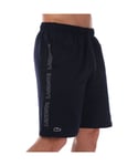 Lacoste Mens Lounge Logo Shorts in Navy Cotton - Size Small