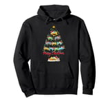 Video Game Controller Xmas Lights Video Game Christmas Tree Pullover Hoodie