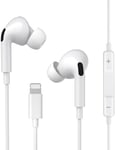 Ecouteurs Filaires Pour Iphone[Certifies Mfi]Ecouteurs Intra-Auriculaires,Filaires Stereo Hifi Avec Micro Et Contrôle Du Volume Compatible Avec Iphone 14/14 Pro/14 Pro Max/13/13Pro/12/11/Se/Xr/Xs/X