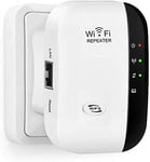 Répéteur WiFi Puissant 300Mbps Amplificateur WiFi Puissant 2.4GHz WiFi Range Booster WiFi Répéteur Extenseur sans Fil avec Port Ethernet,WiFi Extender WiFi Booster,RJ45,Protection WPS