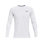 Under Armour Men UA CG Armour Fitted Crew, Warm Functional Shirt for Men, Lightweight Tight-Fit Long-Sleeve Sports Top, Thermal Long-Sleeve Shirt White