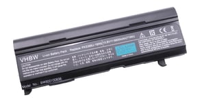 vhbw Li-Ion batterie 6600mAh (10.8V) noire pour ordinateur, PC Toshiba Satellite Pro A100, A120, M40, M50 comme PABAS057, PA3399U-1BAS.