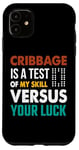 Coque pour iPhone 11 Cribbage Lover Cribbage Jeu de société Champion Cribbage