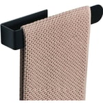 Noir Porte-Serviettes Autocollant,Acier Inoxydable Porte Serviettes Mural,Anneau de Serviette Moderne de Salle de Bain ,Support de Serviettes Salles