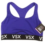 VICTORIA'S SECRET VSX Sports Bra | Comfy Purple Gym Bralette | Size Large