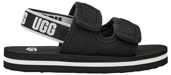 UGG Unisex Kids Lennon Slingback Slide Sandal, Black, 2 UK