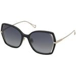 Lunettes de soleil Nina Ricci  SNR361 Lunettes de soleil, Noir/Fumée, 57 mm