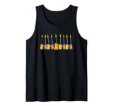 Cute Hanukkah Candles Cat Lover Hanukkah Cat Tank Top