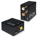 Convertisseur Audio Adaptateur RCA Coaxial Numérique Optique vers Analogique #1