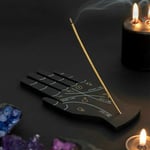 Incense Holder Palmistry Hand Ash Catcher Black 9x20cm spiritual Fortune Teller