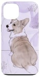 iPhone 13 Cute Purple Corgi Puppy Dog Case