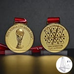 World Cup Qatar 2022 Final Champions Winner Medal WM Football Soccer Gold Medal