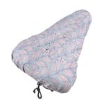 lucky-bonbon Pink Outline Leaves Fashion Waterproof Keep Dry Bike Seat Cover The Perfect Bicycle Seat Cover Waterproof Sunscreen And Dustproof For All Bicycle Exercise.