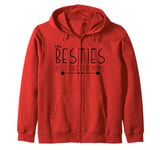 Besties Just Like Our Moms Best Friend Baby Announcement Zip Hoodie