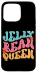 Coque pour iPhone 15 Pro Max Jelly Bean Queen Groovy Lettrage Vibes