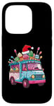 Coque pour iPhone 14 Pro Chapeau de Noël Camion de glace