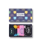 Happy Socks, 3-Pack Gift Box Crew Socks, Mixed Cat Socks Gift Set for Men and Women, Size 41-46