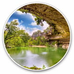 2 x Vinyl Stickers 15cm - Hamilton Pool Sinkhole Texas USA Cool Gift #16167