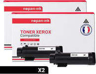 TONER 106R03476 106R3476 106R03476 106R3476 Noir x 2 Compatible pour XEROX-NOPAN-INK Xerox Paser 6510 DN - 6510 DNI - 6510 DNIS - 6510 DNM - 6510 DNMIS - 6510 DNS - 6510 N - 6510 NS - 6510 Series - Xerox WC 6515 DN - 6515 DNI - 6515 DNIS - 6515 DNM