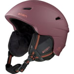 Cairn Electron - Casque ski Mat Grenat 55-56 cm