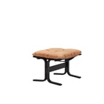 LK Hjelle - Siesta Classic Footstool Black Vintage Cognac 413