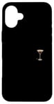 Coque pour iPhone 16 Plus Verre à expresso Martini minimaliste élégance de poche