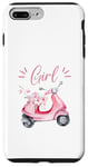 iPhone 7 Plus/8 Plus Cute Scooter Girl Art For Women Kids Scooter Life Lover Case